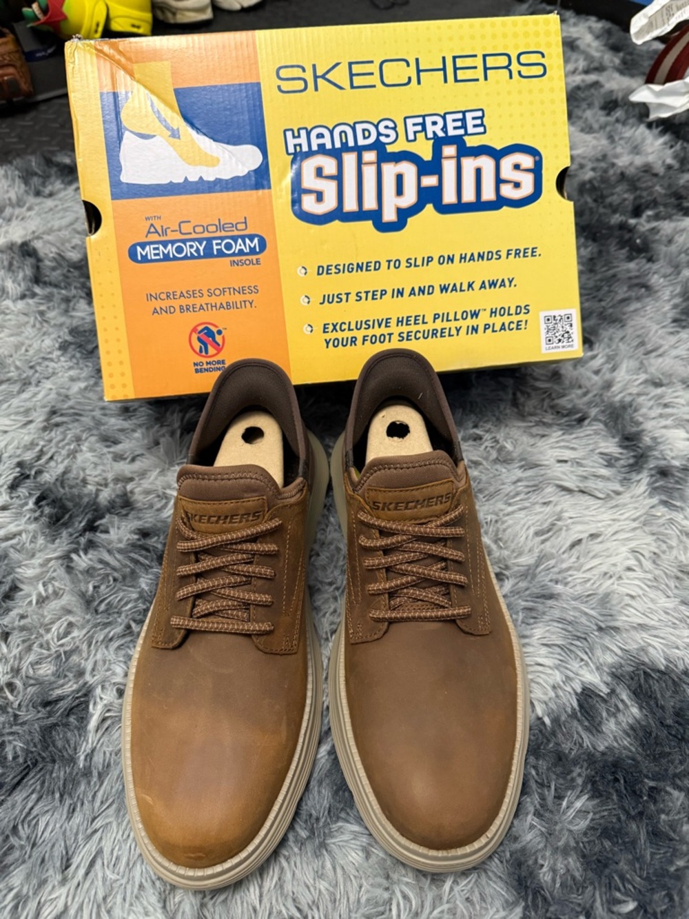 Skechers Hands Free Slip-Ins - Brown Men's 9.5 BNIB